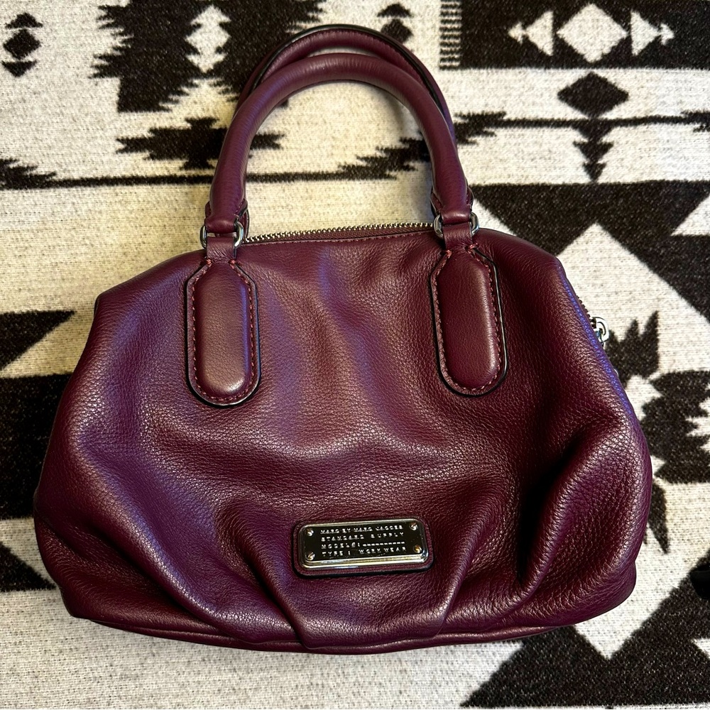 Marc by Marc Jacobs - Q Small Legend Leather Satchel in Plum - Picture 3 of 7